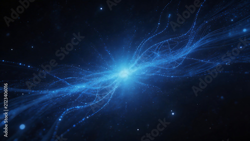Blue cosmic energy flow