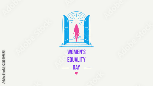 Womens Equality Day Open Door Opportunity Design