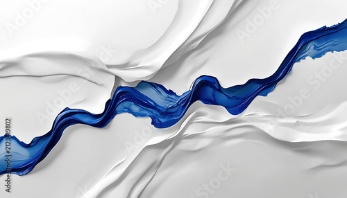 3D white and blue abstract background