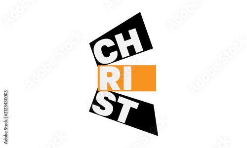 Christian Faith, typography for print or use as poster, card, flyer or T Shirt