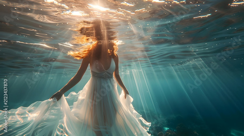 Underwater Photography with Flowing Dress