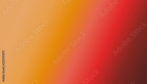 Diagonal gradient flowing from light peach orange on the left through vibrant orange red in the middle into deep reddish brown on the right. Seamless bold warm color transition.