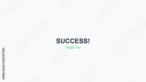 Submit Button Animation Transforming into Success Message