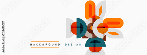Abstract geometric shapes o...