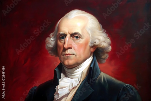 Portrait of George Washington, First President of the United States
