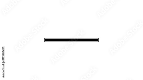 Minimalist Loading Progress Bar Animation on White Background