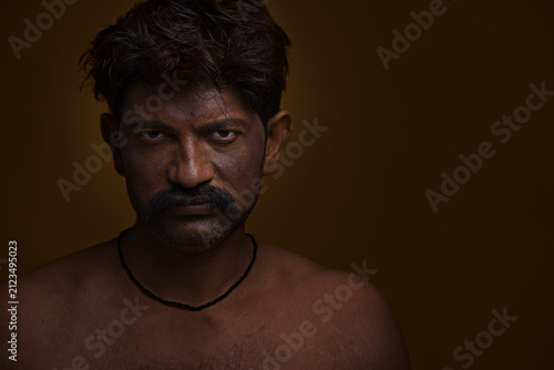Portrait of Indian rural farmer