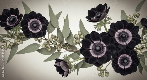 Velvet Night Blooms, Whispers of Dusk