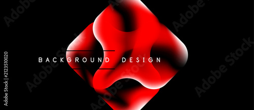 Abstract red shape dominate...