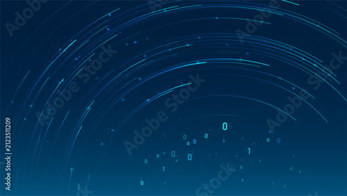 Abstract data transmission visualization. Big data analytics representation. Graphic concept for your design