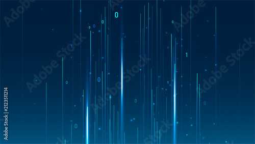 Abstract data transmission visualization. Big data analytics representation. Graphic concept for your design