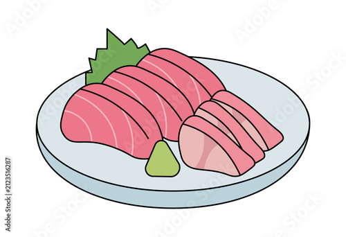 Fresh and Discolored Sashimi Comparison Showing Food Freshness and Quality Changes Over Time