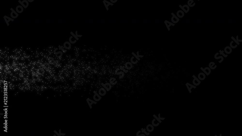 White Dust Particle Stream Motion Background