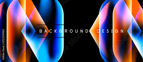 Abstract flowing shapes, vi...