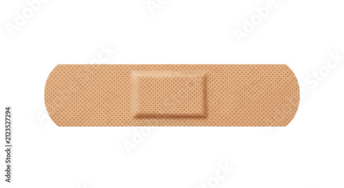 Vector illustration of adhesive bandage on a transparent background
