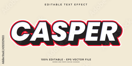Editable Text Effect Style