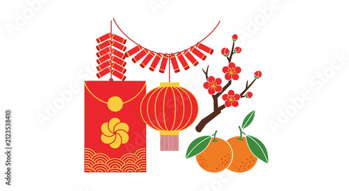 Red Chinese New Year Decorations.