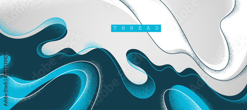 Картината върху платно Dynamic and expressive vector abstract background of lava fluid in dynamic motion, linear illustration with textures and shapes, graceful lines backdrop