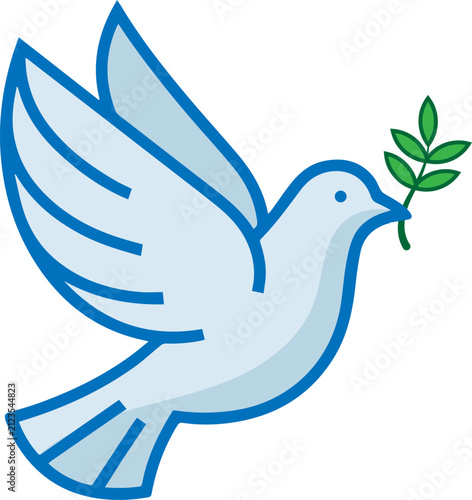 dove with peace sign