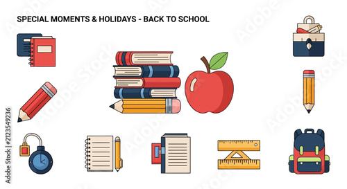 School supplies and education materials.