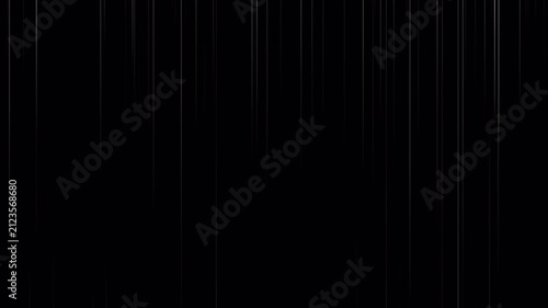 Vertical Rain Glitch Digital Noise Signal Falling Screen Background 4K UHD