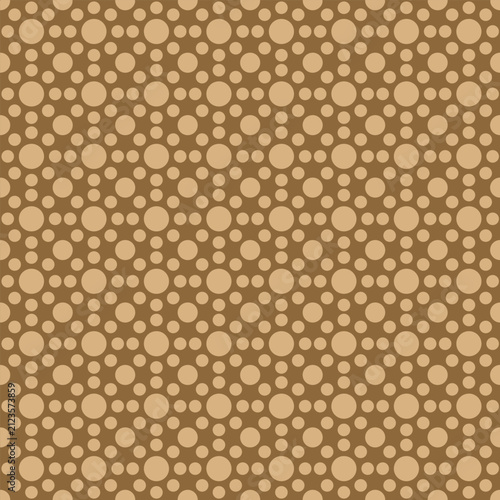 Abstract polka dot mosaic seamless pattern