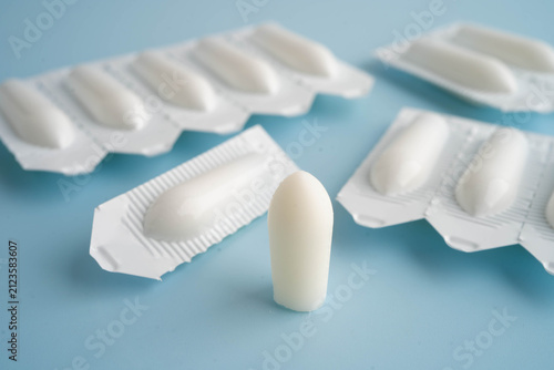 Fotografía Suppository for anal or vaginal for Hemorrhoids, sexual disease.