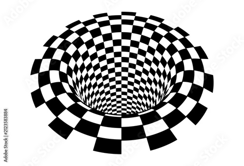 Принти на полотні Optical illusion vector illustration