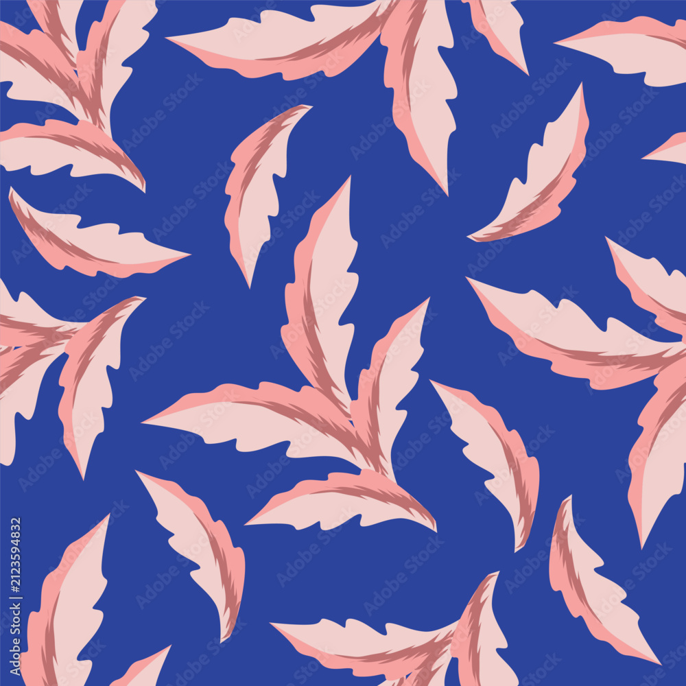 Obraz premium allover vector flowers pattern on brown background