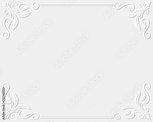 Embossed image of a beautiful curve.