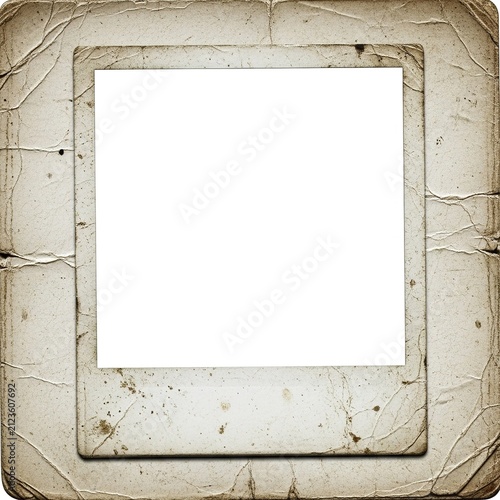 Old vintage worn 35mm slide frame with distressed texture.