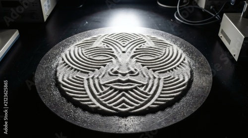 Cymatics Sand Pattern Forming Tribal Face Mask