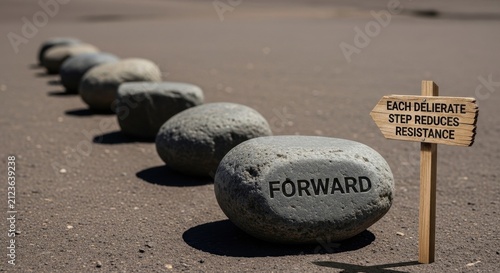Structured Alignment of Three Stones Marked FORWARD
