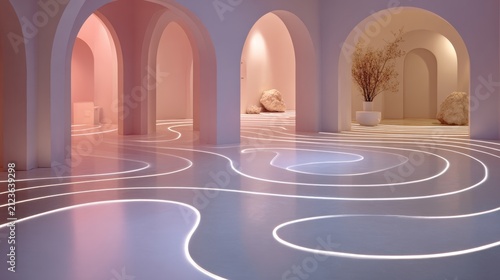 Surreal Nasal Filtration Maze System Design In Clean Interior