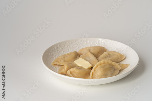 dumplings on a plate