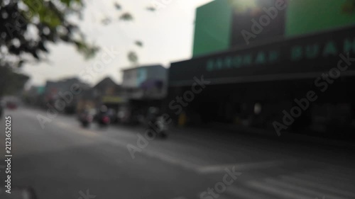time lapse of traffic in city