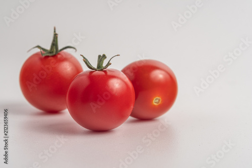 tomatoes on a white background