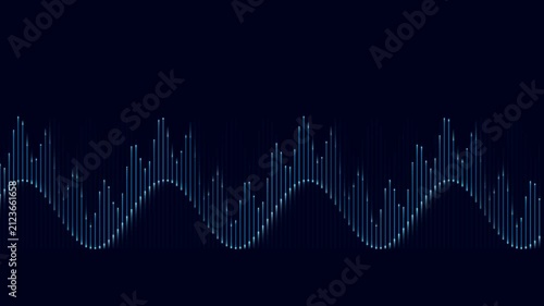 Abstract Digital Pulse Resonance Seamless Loop 