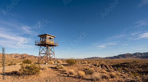 Desert Observation Tower Background