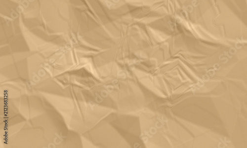 Foto Light beige paper texture with numerous wrinkles and deep creases forming an int