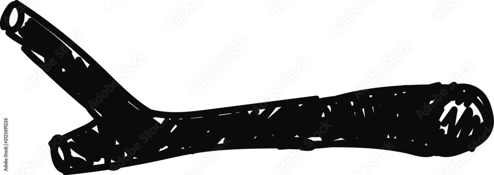 Obraz premium Stick Branch Sketch Line Art