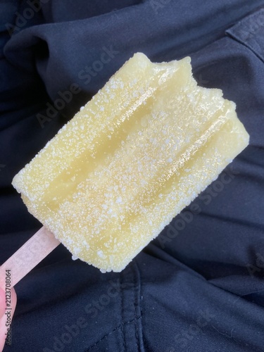 食べかけの棒アイス