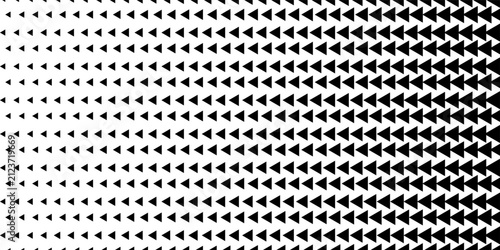Foto Fading triangle halftone gradient texture