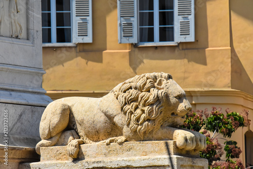 Quadro su tela Statue du lion impérial de Napoleon