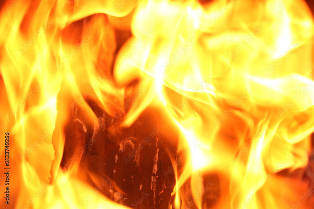 Fototapeta premium Dynamic flame display, intense heat