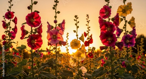 Golden Hour Blooms: Sun-Kissed Petals Dance at Dusk