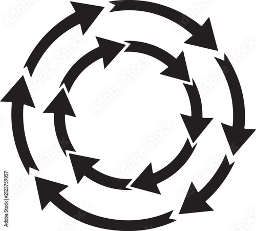vector illustration of a recycling symbol