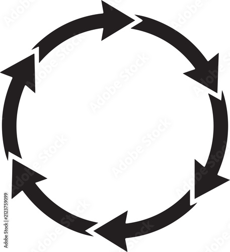 vector arrows circle