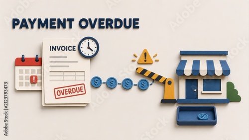 Payment overdue invoice financial pressure economic resilience debt notice late bill