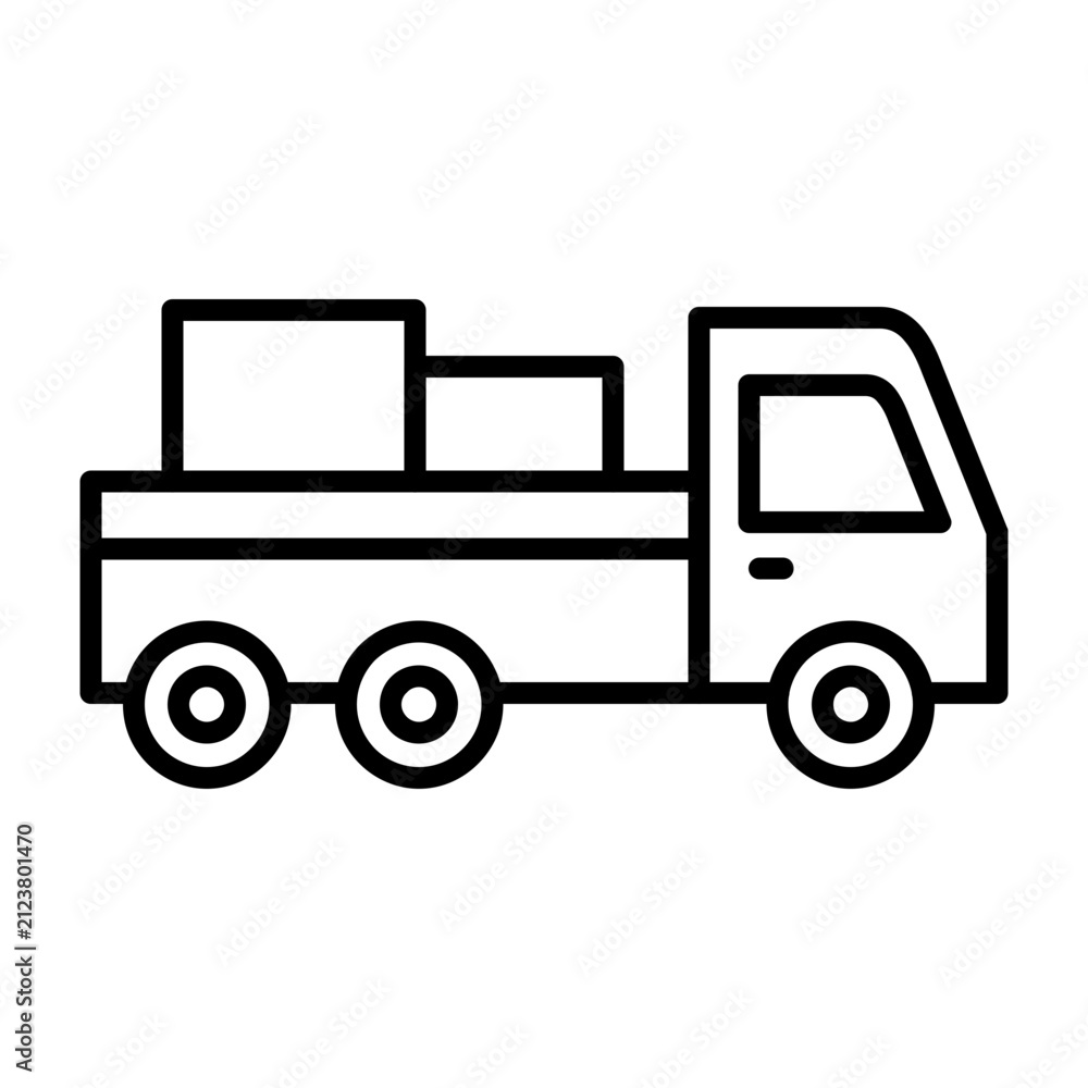 Fototapeta premium Pickup Truck Icon